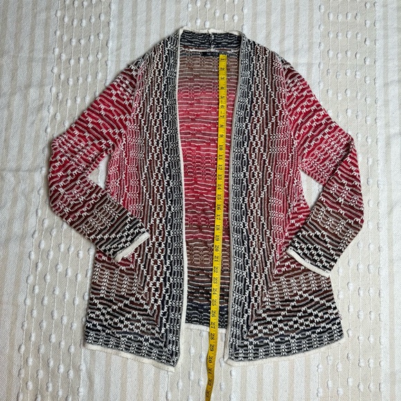Nic and Zoe fireside linen blend ombré knit cardigan size large - Picture 4 of 7